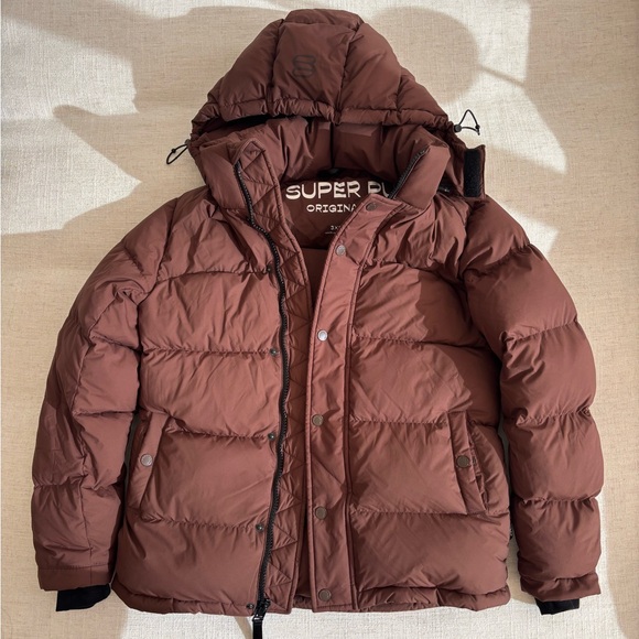 Aritzia Super Puff Brown Puffer Jacket - Picture 1 of 1